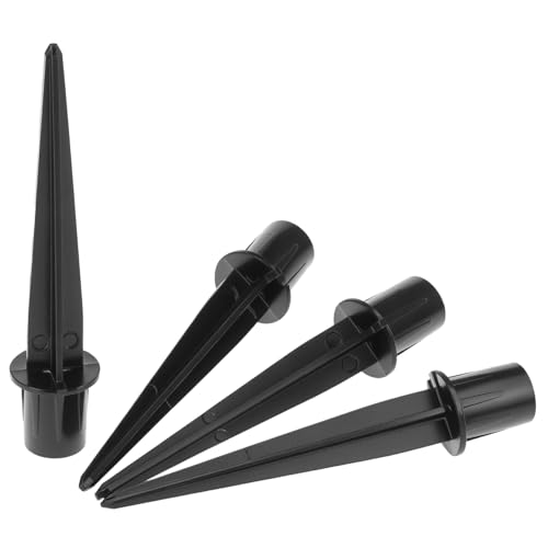 QWORK Metal Stakes Solar Lights Replacement Spike, 8 Pack Reinforced Ground Stakes, Replacement Nails for Garden Lights Landscape Pathway Patio Lamps Pole, 0.78x5.36 inches Outdoor Ground Stake