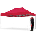 Extreme Canopy Commercial Heavy Duty Aluminum Instant Popup Canopy Tent (Red, 10ft x 15ft) - color: Red, size: 10ft x 15ft
