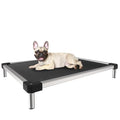 FXW TitanNest Chew-Proof Elevated Dog Bed, Raised Cot for Indoor/Outdoor/Camping Use, Durable & Waterproof Cooling Pet Bed for Extra-Small Dogs, 30.0" L x 22.0" W x 4.5" H, Black - size: X-small Dog (30.0"l X 22.0"w X 4.5"h)