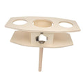 STOBAZA Detachable Wine Stake Natural Rack Outdoor Bar Shelves Beer Liquor Holder