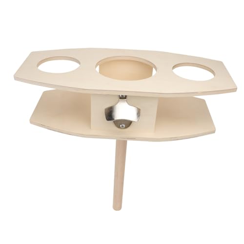 STOBAZA Detachable Wine Stake Natural Rack Outdoor Bar Shelves Beer Liquor Holder