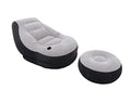 Intex Inflatable Ultra Lounge Chair with Cup Holder and Ottoman Set (3 Pack) - size: 3 Pack