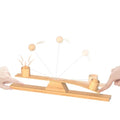Ring Toss Game, Portable Wooden Tabletop Game for Teens & Adults, Skill Development & Dexterity Challenge, Office Desk Travel Party Camping Game Night Fun