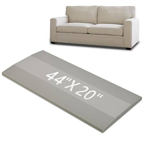 Couch Cushion Support for Loveseat Sofa High Density Foam 44"x20" Inches Sofa Couch Supports for Sagging Cushions Light Grey 1PC with Anti Slip Mesh Fabric - size: Loveseat| 44x20 1P
