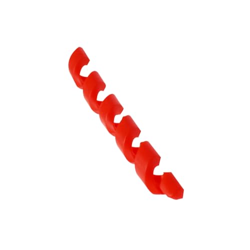 10 Pcs Each 5 Colors Wrap Spiral Bicycle Cable Sleeve Rubber Housing Protector Frame Guard for MTB Bike Shift Brake Line Pipe Anti-Friction Black Red White Green Transparent - color: Red