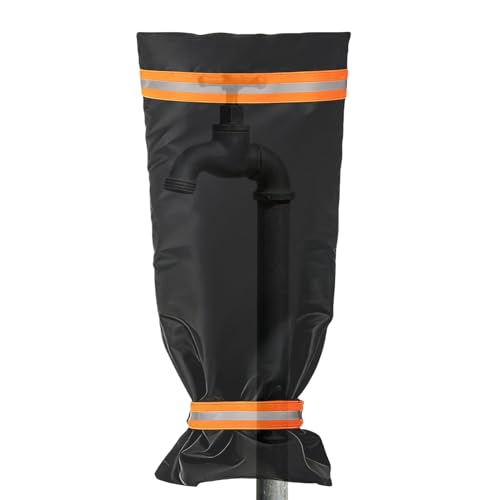 Outside Spigot Covers - Heavy Duty Pipe Protector, Winter Insulated Oxford Cloth Hose Bib Socks, Waterproof Tap Jacket | Large Faucet Cover Shield for Courtyard Backyard Lawn Home Farm Hydrant - color: 38x70cm