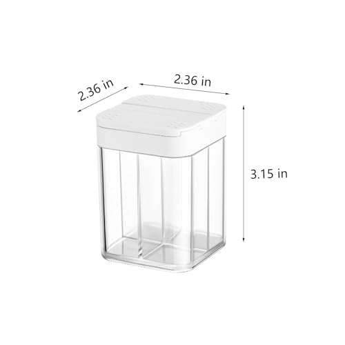 4-in-1 Camping Spice Containers Portable Multi Shaker Container for Travel Spices Seasoning Kit and Mini Organizer Set Salt and Pepper Jars for Camp Cooking and Traveling Essentials