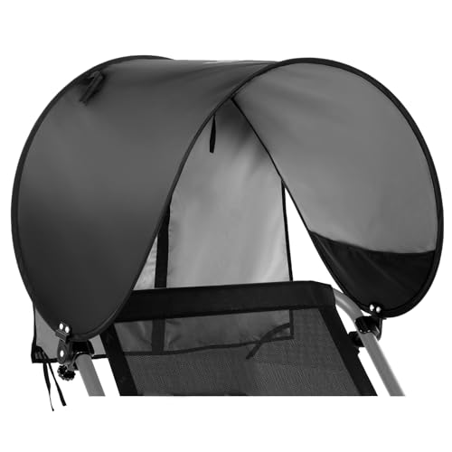 Sportneer Chair Sun Shade: UPF 50+ Universal Chair Canopy with Adjustable Angle & Back Flap, Fits Most Brands’ Beach, Camping, Lawn, Wheelchair, Fishing Chairs - Easy to Use, Lightweight, 1 Pack