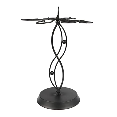 HomeRoots Elegant 8-Wine Glass Holder | Countertop Freestanding Rack for Wine Glasses - Stylish Metal Tabletop Display with 8 Hooks | Ideal Stemware Rack for Bar, Kitchen, Dining Room, and Table Decor