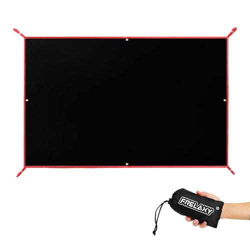 Frelaxy Tent Footprint, Waterproof Camping Tarp, Durable Tent Floor to Elevate Your Camping, Hiking, Backpacking, Hammock, Beach Experience - color: Black, size: 4-5 Person—104'' x 80''