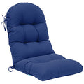 QILLOWAY Outdoor High Back Chair Cushion for Adirondack, All Weather Rocking Chair Cushions Thick Padded Replacement for Patio Furniture,Navy - color: Navy
