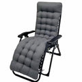 Patio Chaise Lounger Cushion， Rocking Chair Sofa Cushion with 6 Ties， Thick Padded Swing Bench Cushion， Zero Gravity Chair Cushion61x19x3in (Dark Grey) - color: Dark Grey
