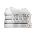 Cotton Turkish Beach Towel with Towels Oversized 36"x72" Pool Absorbent Extra Large Quick Dry Sand Travel Towel (Light Grey, 4 Pack) - color: Light Grey, size: 4 Pack