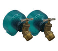 2pk, Teal, The Original Hose Bibb Cover for Anti-Siphon Vacuum Breaker and Leaky Hoses - color: Meadow Teal
