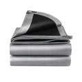 6 x 20ft Tarps Heavy Duty Thick Waterproof, Poly Canopy Silver + Black Tent Shelter Cover, 16 Mil Tarpaulin Shade, Rip and Tear Proof, UV Resistant Tarpaulin with Grommets and Reinforced Edges - color: Silver+black（16mil）, size: 6 x 20ft