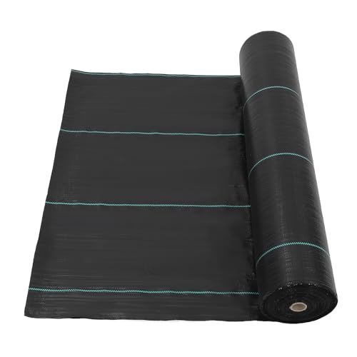 Broadfashion 6.5ft x 300ft Premium 3oz Pro Garden Weed Barrier Landscape Fabric, Durable & Heavy-Duty Weed Block Gardening Mat, Easy Setup & Superior Weed Control, Eco-Friendly & Convenient Design - size: 6.5ft x 300ft & 3 oz