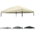 10x10 Canopy Replacement top,10x10ft Pop Up Canopy Top Cover,Silver Coated Durable Replacement Canopy top for Straight Leg Canopy Frame,Beige(1 PCS Top Cover Only) - color: Beige