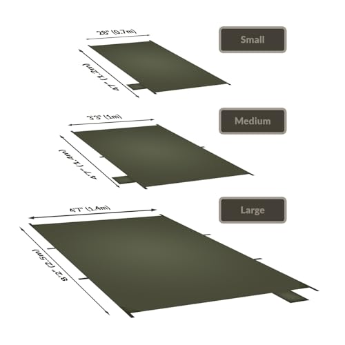 Onewind Tent Footprint, 4000mm Waterproof Rate PU Coating, 98" *55" Ultralight Camping Tarp Tent Floor Ground Sheet with Carry Bag for Backpacking, Hiking, Camping, Picnic, Ground - color: Od Green-large, size: 98" x 55"