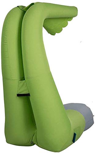 Inflatable Air Lounger with Sun Canopy and Carry Bag Sunshade Easy Blow Up Hangout Couch for Indoor and Outdoor for Beach Pool Picnic Camping