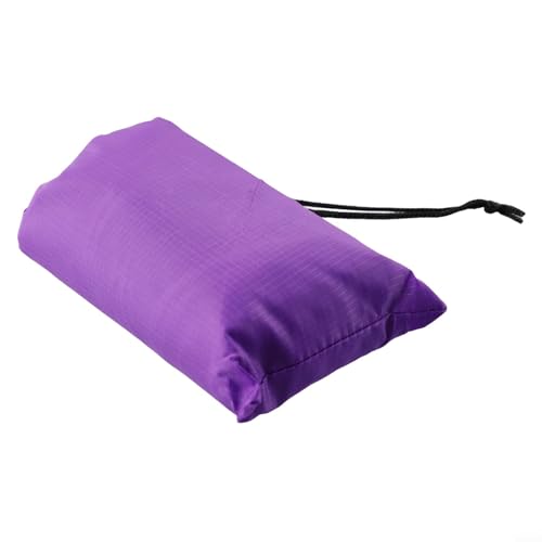 210T Polyester Camping Tarps, Waterproof Rain Fly Sun Shade Shelters With 6 Tie Points For Hiking Backpacking Beach Picnic(Purple 140x200CM) - color: Purple 140x200cm