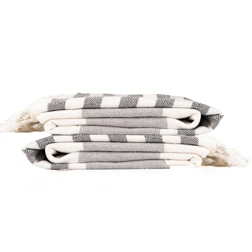 Cotton Turkish Beach Towel with Towels Oversized 36"x72" Pool Absorbent Extra Large Quick Dry Sand Travel Towel (Mélange Drift, 2 Pack) - color: Mélange Drift, size: 2 Pack