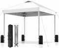 SANWAY 10x10 Pop Up Canopy Tent, One Push Setup, Heavy Duty Portable for Beach Camping Parties with Vents - Snow White - color: Snow White