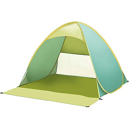 Automatic Pop Up Instant Portable Outdoors Quick Cabana Beach Tent Sun Shelter - color: Green