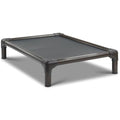 Kuranda Chewproof Elevated Dog Bed - Walnut PVC - 25" x 18" - Heavy Duty Vinyl - Smoke - color: Smoke, size: 25" x 18" - Walnut PVC