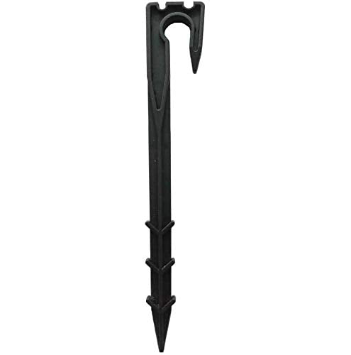 28PCS Soaker Hose Stakes Garden Hose Stake Hose Holder Stake Hose Guide Stake Water Hose Stake1/2inch 1/4inch 5/32inch Black