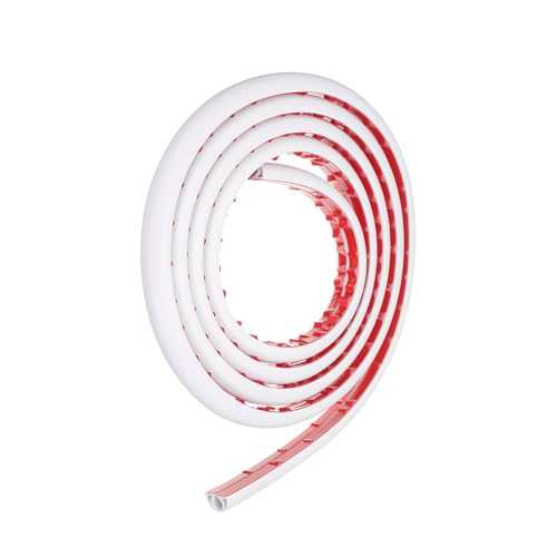 HARFINGTON 8ft Cord Cover Floor W0.3 x H0.3 Inner Channel PVC Hide Extension Cable Floor Wire Hider Wire Covers Protector for Prevent Cable Trips Cables Management, White - color: White, size: W0.3"xH0.3"x8ft
