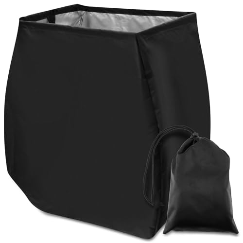 Hose Reel Cover Retractable, Wall Mounted Hose Reel Cover with Storage Bag Waterproof Sun Proof Hose Protector Reusable Covers for Outdoor Yard Lawn Accessory