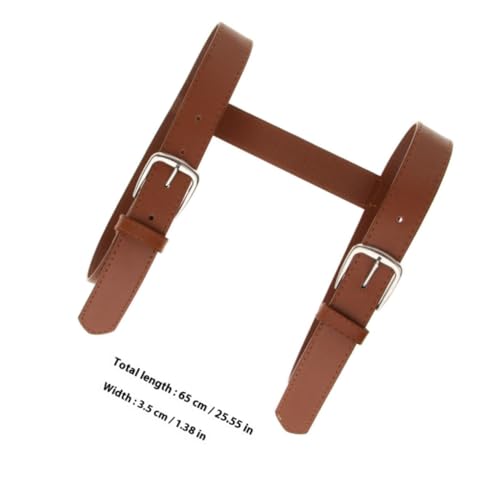Outdoor Picnic Blanket Carry Strap with Handle, Heavy-duty Brown Bedroll Strap and Yoga Mat Carrier for Camping, Travel, and Outdoor Activities