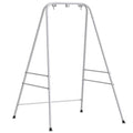 Outsunny Hammock Chair Stand, Free Standing Heavy Duty Hanging Swing Chair with Anti-Slip Foot Pads, 2 Carabiners, for Relaxation, Indoor and Outdoor Use, White - color: White