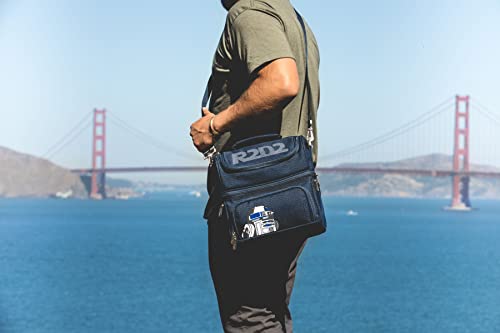 PICNIC TIME Star Wars R2-D2 Pranzo Lunch Bag, Insulated Lunch Box with Utensil Set, Lunch Cooler Bag, (Navy Blue), Star Wars R2-D2 - Navy Blue, 11 x 7.5 x 12 - color: Star Wars R2-D2 - Navy Blue