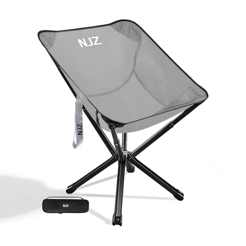 Premium Camping Chair, Folding Outdoor Chair with Aluminum Frame, Sturdy and Durable Portable Chair for Camping, Fishing, RV Travel, All-Weather Use - color: Grey, size: E