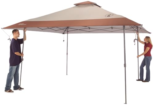 Coleman 13x13ft Instant Canopy Sun Shelter, Portable Shade Tent Sets Up in 3 Minutes, Vented Roof for Airflow & UPF 50+ Sun Protection, Great for Beach, Park, Tailgating, Camping, Backyard & More - style: Pfas-free