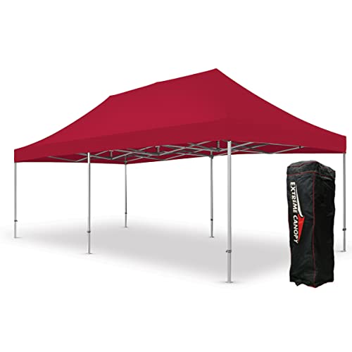 Extreme Canopy Commercial Heavy Duty Aluminum Instant Popup Canopy Tent (Red, 13ft x 26ft) - color: Red, size: 13ft x 26ft