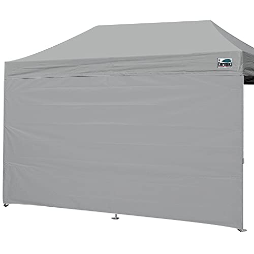 Eurmax USA 10x20 Pop Up Canopy SunWall-UV Protection for Tents,Blocks Sunlight&Wind,Water Resistant Side Wall Only,Easy Hook & Loop Installation,Fit for 20FT Straight Leg Shelters&Gazebo,Gray - color: Gray, size: 10x20