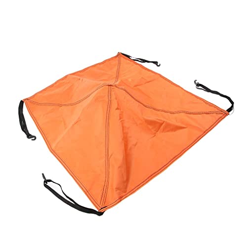 Simhoa 22x22inch Canopy Replacement Top Cover Canopy Awning Tarp, Waterproof Canopy Top for Outdoor Garden Patio Camping Pavilion Sun Shade, Orange