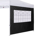 COOSHADE Instant Canopy SunWall 10x10 Canopy SideWall for Pop up Canopy Tent, 1 Pack Sidewall with Church Window Only, Black - color: Black, size: 10x10-Church Window