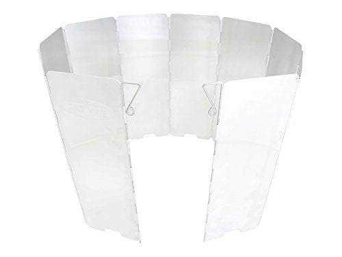 Gas One Aluminum 10 Plates Windscreen: For Use with Gas One Stove and Other Backpacking Stoves, Camping Stoves, Butane Stoves, Alcohol Stoves with Carrying Case