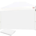Tradesparker 10x15 Pop Up Canopy Wall with Zipper, 86 inch Height Instant Canopy SunWall Tent Sidewalls for 10x10 Pop Up Tent,1 Pack Sidewall Only,White - color: White, size: 15FT*1