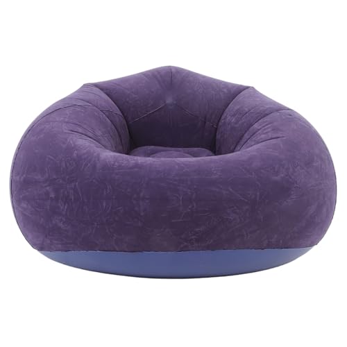SOLUSTRE Inflatable Bean Bag Chair Portable Lazy Sofa Quick Setup for Living Room Bedroom Camping Includes Inflatable Pump and Compact Design for