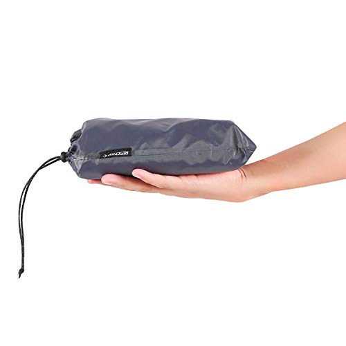 REDCAMP Waterproof Camping Tarp, Grey/Green 4 in 1 Multifunctional Tent Footprint for Camping, Hiking, Backpacking - color: Grey 2-3 Person, size: 83"x83"