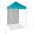 EAGLE PEAK Pop up Canopy 5x5, Outdoor Portable Canopy Tent with One Removable Sunwall, Carry Bag Included, Turquoise - color: Turquoise