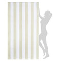 WILFA Extra Large Beach Towel - Oversized Mircofiber Beach Towel 40'' x 70'', XL Striped Lightweight Pool Towel, Big Cabana Swim Travel Towel for Adults Mens Women,Beige - color: Beige