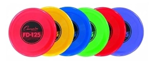 Champion Sports Competition Plastic Discs, Assorted Color - color: Assorted (Single Disc), size: 9.5 Inch Diameter (125 Grams)