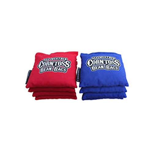 Driveway Games Backyard Edition Portable Toss Cornhole Game Set Regulation Size 2 Target Boards, 8 Bean Bags, and Carry Bag, Red/Blue