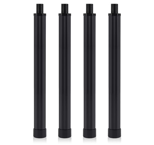 4 Pack Folding Camping Table Legs, 14" Aluminum Alloy Replacement Legs 26" & 30" Camping Tables, Black - style: 4x Grill Table Legs