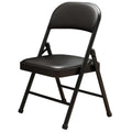 1 Pack Bulk Folding Chairs with Padded Cushion, Single Black Steel Metal Frame Foldable Chair for Indoor and Outdoor, Portable Stackable Commercial Seat for Bedroom Patio Party Event - size: 1 pack
